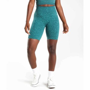 Shorts Deportivos de Cintura Alta para Mujer, Tejidos, Transpirables, con Cintura Elástica, 100% Algodón, Estilo Urbano - Product Image 1