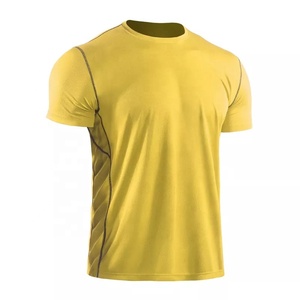 T-shirts pour hommes en polyester/coton, col rond, manches courtes, coupe classique, décontracté chic, anti-rétrécissement, vente en gros directe usine - Product Image 1