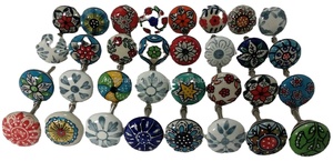 Poignées de porte et de placard en céramique vintage assorties pour cuisine, salle de bain, hôtel, commode et armoires - Product Image 5