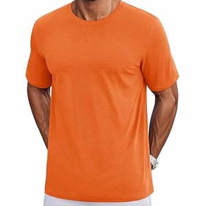 T-shirts pour hommes de haute qualité en gros, respirants, écologiques, anti-rétrécissement, à manches courtes, 100% coton tricoté, personnalisables - Product Image 5