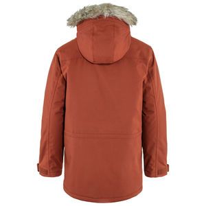 Men's Plus Size Red Hooded Parka Jacket Stand Zipper Fur Trim <b>Waterproof</b> Casual Outerwear Long Sleeve Polyester <b>Winter</b> <b>Coat</b> - Product Image 2