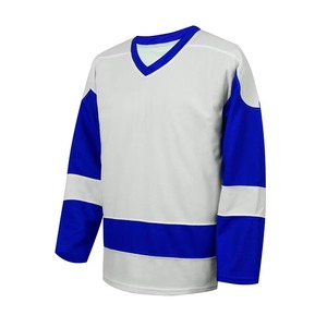 Maillot de hockey sur glace personnalisé, unique et abordable, couleur unie, design à lacets, 100 % polyester, impression par sublimation numérique, séchage rapide - Product Image 2