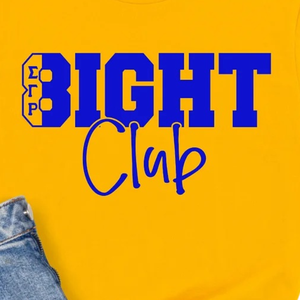 เสื้อยืด SGRHO Eight Club สีทอง ตัวอักษรกรีกแบบกำหนดเอง เสื้อยืดชมรมนักเรียน แขนสั้น คอกลม ลำลอง แฟชั่นฤดูร้อน สำหรับทุกเพศ - Product Image 3