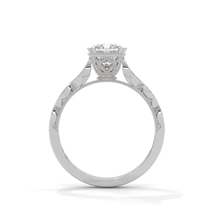 <b>Cushion</b> Cut Zircon Engagement <b>Ring</b> Gold Plated Brass Gemstone Band for Bridal <b>Wedding</b> Party Gift - Product Image 3