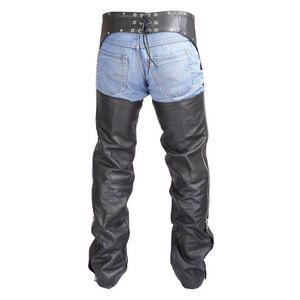 Polainas de equitación para hombre con panel elástico, de cuero genuino transpirable, en venta a bajo precio. - Product Image 3