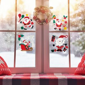 Pegatinas Navideñas para Ventanas, 12 Hojas, Diseños de Gel Adhesivo, Papá Noel, Muñeco de Nieve, Copos de Nieve, Renos, para Ventanas y Espejos - Product Image 3