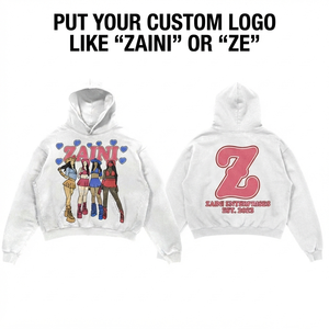 <b>Men</b> Acid Wash Hoodie 350GSM 100% Cotton <b>Fleece</b> <b>White</b> Oversized Custom Embroidery for DTF Logo Eco-Friendly - Product Image 1