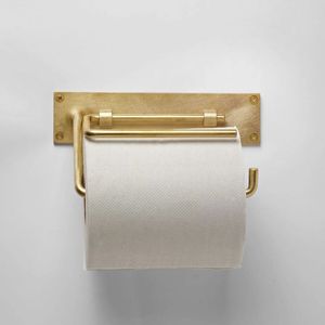 Durable Gold Bathroom <b>Tissue</b> <b>Paper</b> Holder Wall Mount Toilet Roll Stand Rust Proof Metal OEM Manufacturer Bulk Supplier Export - Product Image 1