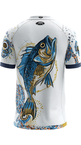 เสื้อโปโลคอวีสำหรับตกปลา แบบซับลิเมชั่น คุณภาพสูงสำหรับผู้ชาย เสื้อเจอร์ซีย์สำหรับตกปลาแบบซับลิเมชั่นสำหรับผู้ชาย - Product Image 5