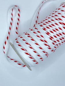 Wholesale 10mm Red 100% Polyester Braided Lurex Flat Cords Eco-Friendly Home Textile Garment Shoe Trim <b>Bags</b> 100Y/Roll - Product Image 6