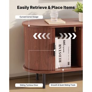 Mobile TV Boho con Centro Intrattenimento, Consolle Multimediale Regolabile con Spazio di Archiviazione, Fino a 58 Pollici, Capacità di Carico 350 Libbre - Product Image 3