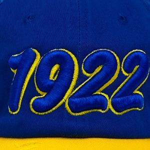 1922 SGRho หมวกเบสบอลปักลายสีน้ำเงินทอง ปรับขนาดได้ สำหรับทุกเพศ หมวกสัญลักษณ์สมาคมนักศึกษากรีก สวมใส่สบายๆ สไตล์สตรีทแวร์ แบบสั่งทำพิเศษ - Product Image 5