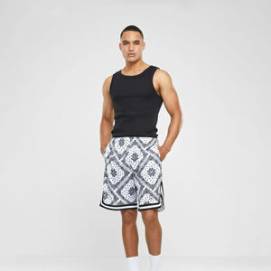Shorts de sport pour hommes vierges en gros, personnalisables, respirants, en maille d'été, pour fitness, entraînement, basketball et course à pied - Product Image 1