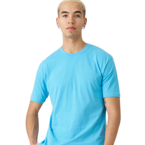 เสื้อยืดคอกลมแขนสั้นทรงปกติเรียบง่ายสบายๆ ใส่ได้ทุกวัน สั่งทำได้ ขายส่ง เสื้อผ้าฝ้ายเจอร์ซีย์ เสื้อยืดพื้นฐาน - Product Image 3