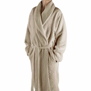 Peignoir de bain pour femme en tissu éponge corail 100% coton, épais et écologique, avec logo personnalisé, vente en gros - Product Image 3