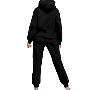 Conjunto Deportivo de Dos Piezas para Mujer, Otoño-Invierno, Transpirable, Ecológico, Casual, Holgado, con Logotipo Personalizado, para Entrenamiento y Jogging - Product Image 6