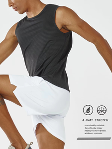Customized Solid Color Double <b>Layer</b> Men Sport Jogger Shorts High Quality Tight Sexy Men's Black Gym Shorts - Product Image 4
