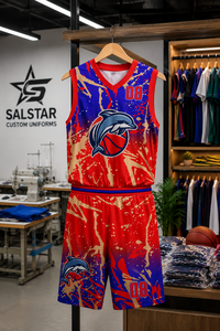 Uniformes de Baloncesto Personalizados al por Mayor Sin Pedido Mínimo, Camisetas de Baloncesto Estilo USA, Uniformes de Baloncesto Unisex Sublimados - Product Image 5