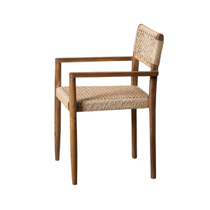 Chaises de salle à manger en rotin à prix de gros, chaises individuelles en bois pour l'intérieur et l'extérieur, couleur naturelle - Product Image 1