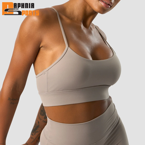 Conjunto Deportivo de Yoga para Mujer, de Alta Sujeción y Secado Rápido, en Spandex/Poliéster, con Sujetador Deportivo y Pantalones Cortos, Elástico en Cuatro Direcciones, Cuello en U, Ropa Deportiva para Gimnasio - Product Image 1