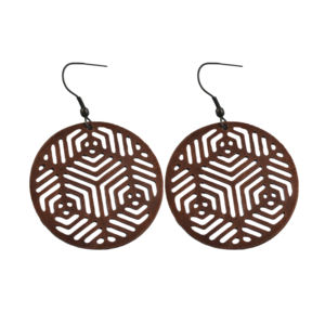 Compre Pendientes de Diseño Metálico, Pendientes de Latón con Acabado de Color Antiguo, Ideales para Damas, Pendientes de Diseño de Alta Joyería - Product Image 5