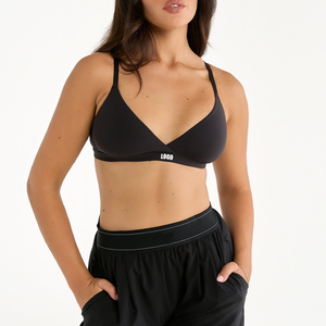 Women's Seamless Jelly Bra Deep Sexy Bras Adjustable Straps <b>Soft</b> Comfortable Support for Big Chest Sexy Sleep Bra - Product Image 1