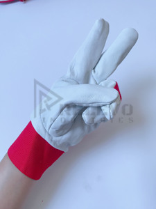 Custom High Quality Customized Sheep Leather Mechanics Industrial Multi Purpose Leather Working Safety <b>Gloves</b> - Product Image 4