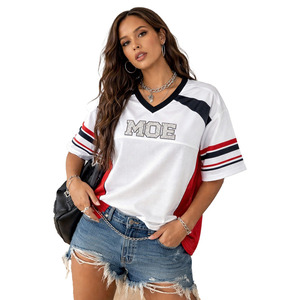 Camiseta Deportiva Personalizada al por Mayor con Logotipo, Número y Nombre del Equipo, Camiseta de Fútbol Americano Retro para Hombre, Corte Automatizado, para Entrenamiento - Product Image 2