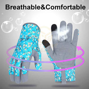 Gants de jardinage durables avec poignée antidérapante pour creuser, planter et entretenir le jardin, gants de jardin respirants - Product Image 3