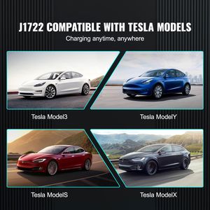 Adattatore per Caricabatterie Tesla SAE J1772 80 Amp 240V AC GBT e Tipo 2 con Blocco Anti-Caduta e Borsa per il Trasporto IP Inclusa - Product Image 2