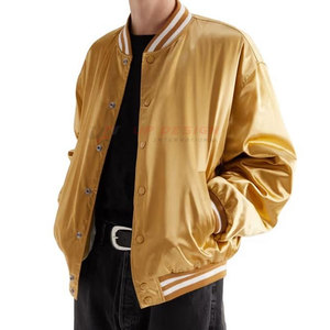 Latest Design Premium Quality <b>Men</b> Satin <b>Jacket</b> Stand Plus Size Breathable Eco-Friendly Sides Pocket <b>Waterproof</b> Low Price <b>Winter</b> - Product Image 2