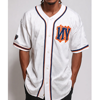 Maillot de baseball à boutons pour jeunes, personnalisé, 100 % polyester, pour entraînement de baseball et softball