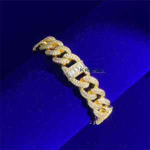 Export Quality Cuban <b>Bracelet</b> 925 Silver Rhodium Plated Bold Luxury Jewelry <b>For</b> <b>Men</b> And Women Available At Wholesale Price - Product Image 2