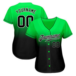 Último diseño, camiseta de béisbol personalizada con nombre de equipo, nombre y número del jugador, nuevo estilo, camiseta transpirable de manga corta con cuello en V para mujer - Product Image 5