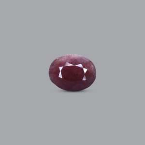Pierre précieuse naturelle en rubis facetté, 9,3 carats, ovale, rouge poire, pour bijoux fins - Product Image 1
