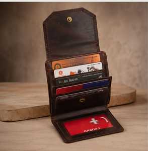 Wholesale Supply Genuine Leather <b>Wallet</b> Multi-<b>Card</b> <b>Holder</b> with Cash Compartment from India Available At Best Market price - Product Image 2