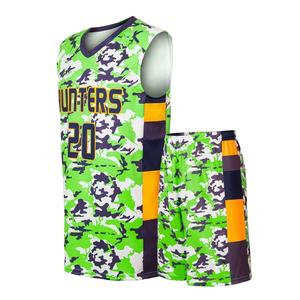 Uniforme de baloncesto con diseño de camuflaje 2025, superventas, conjuntos de uniformes de baloncesto impresos clásicos personalizados para hombres y mujeres - Product Image 3