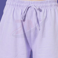 Shorts unis violet pour femmes, doux, légers, décontractés, taille élastique, confortables, coupe décontractée, pour l'été