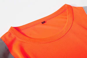 Gilet de sécurité 2026 en gros pour la construction, classe 1 ANSI, avec bande réfléchissante imperméable, haute visibilité, conception de logo personnalisé - Product Image 3