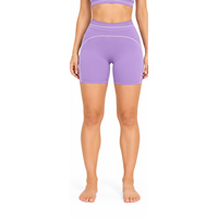 Shorts de cycliste pour femmes, légers, respirants, écologiques, brodés, taille haute, pour la gym, la course, l'entraînement et le cyclisme, vêtements de performance