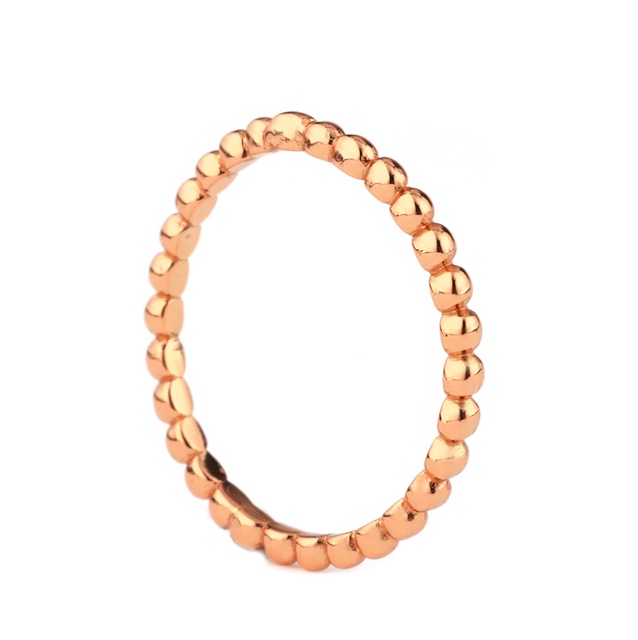 Sterling Silver 925 Jewelry Simple Stacking Rings 14K 18K Gold Plated Ring Women Jewellery
