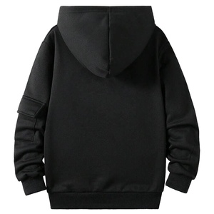 Sweat à capuche vintage double couche en molleton 100 % coton, sans cordon, à fermeture éclair intégrale, pour homme, style streetwear, design optimal, effet vieilli, en promotion à prix réduit - Product Image 5