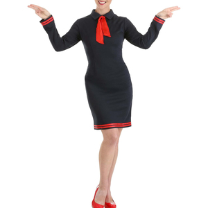 Ensemble d'uniformes d'hôtesse de l'air pour femmes en gros – Personnalisable avec logo et taille – Polyester/Coton – Haute qualité – Pour compagnies aériennes - Product Image 3