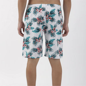 Short de bain pour homme à imprimé floral, séchage rapide, taille élastique, taille mi-haute, décontracté, en polyester tissé - Product Image 6