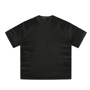 T-shirt oversize délavé à l'acide pour homme, style Y2K, imprimé tie-dye, coton 300 GSM, coupe ample rétro, tendance, décontracté, vente en gros - Product Image 4