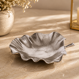 White Metal Oval Serving <b>Platters</b> - Product Image 5