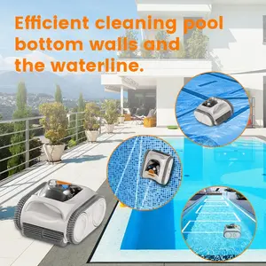 Wireless Swimming Pool Vacuum Cleaner Robot Machine Automatic Robotic Pool Cleaner Cordless