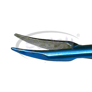 Portaagujas Barraquer Curvo de Titanio 2, Instrumento Microquirúrgico Oftálmico, Pinzas de Sutura para Cirugía Ocular de Blush Surgical - Product Image 6