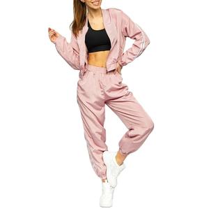 Ensemble short et veste coupe-vent personnalisé pour femme – Tenue d'été 100 % nylon imperméable - Product Image 4