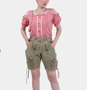 Pantalones Cortos de Poliéster Tejidos Ecológicos Unisex al por Mayor, Estilo Bávaro, Casuales, de Longitud Corta - Product Image 2